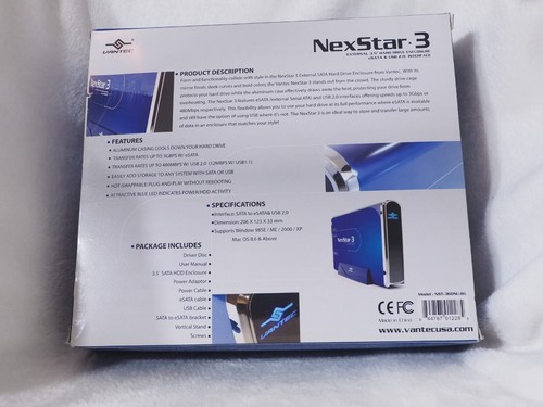 Vantec NexStar3 External 3.5" Hard Drive Enclosure - SATA to eSATA & USB2.0 - Afbeelding 2 van 5