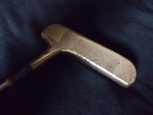 VTG GOLF 1960'S SPAULDING DES CASH-IN PUTTER BRASS 34 1/2" RH PAT. DES 123 260 - Picture 4 of 6