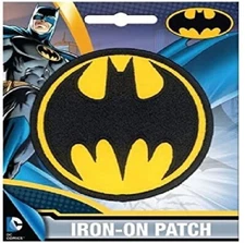 Ata Boy DC Comics Full Color Iron-On Patch - Batman Bat Signal 10d7