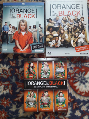 ORANGE IS THE NEW BLACK STAFFEL 1-3 BLU-RAY'S & DVD'S 8x BLU-RAY'S & 5x DVD'S