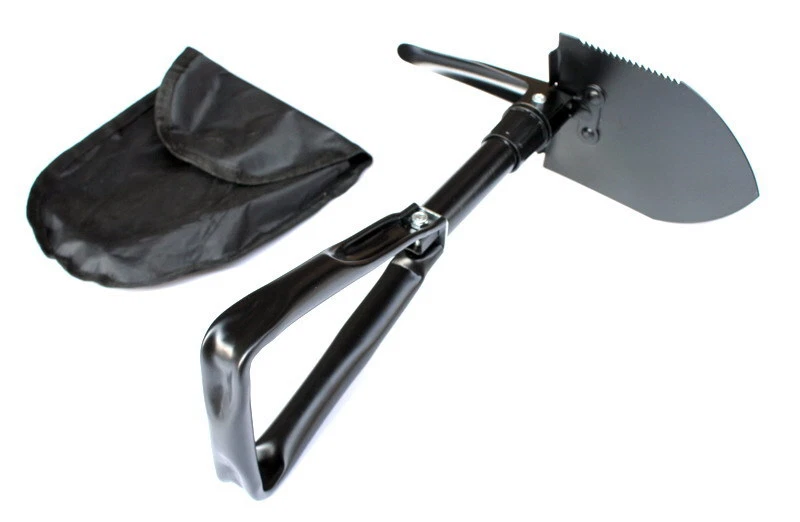 Folding Military Shovel Survival Spade Emergency Garden Camping Outdoor Tool US - Image 2 of 4
