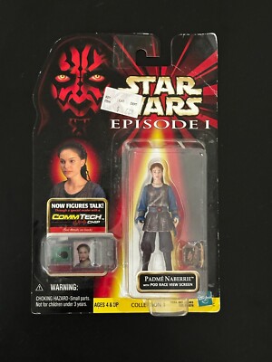 1998 Star Wars Episode 1 Padme Naberrie + Pod Race View Screen Action Figure MOC