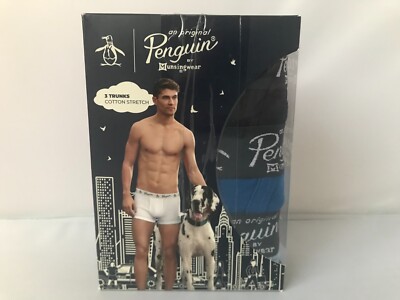 Penguin by Munsingwear MEN'S UNDERWEAR 3 PACK TRUNKS COTTON