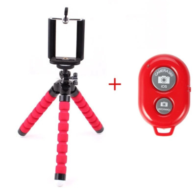Flexible Octopus Tripod for Mobile Phones and Cameras with Remote Control
