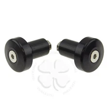 Handle Bar End CNC Stealth Black Hollow 7/8" Bars 6mm Slug Weight Slider