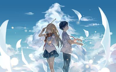 Anime clouds sky arima kousei shigatsu wa kimi no uso Playmat Gaming Mat