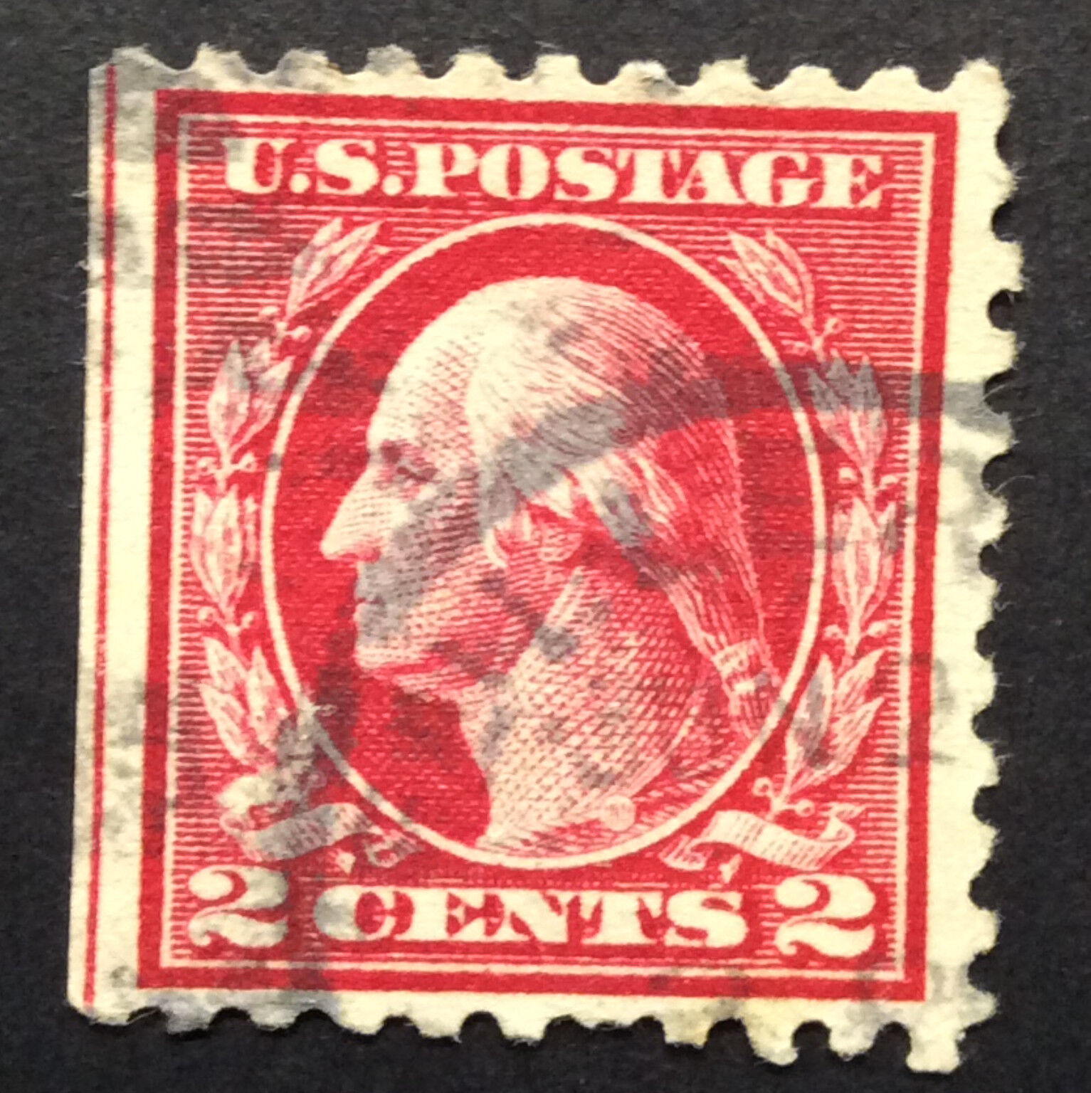 Original US Stamp 2 Cents George Washington Red Line EBay original-us-stamp-2-cents-george-washington-red-line-ebay