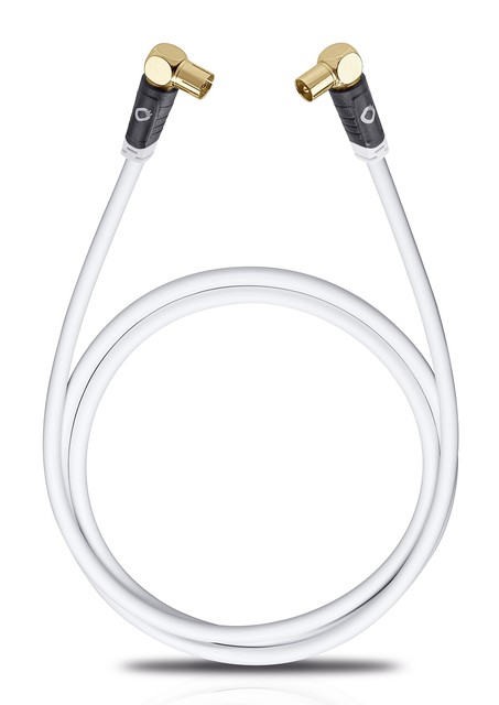 Oehlbach Transmission Edge Antennenkabel - 4-fach Geschirmt, 75cm, Für 4K, HDTV & Radio