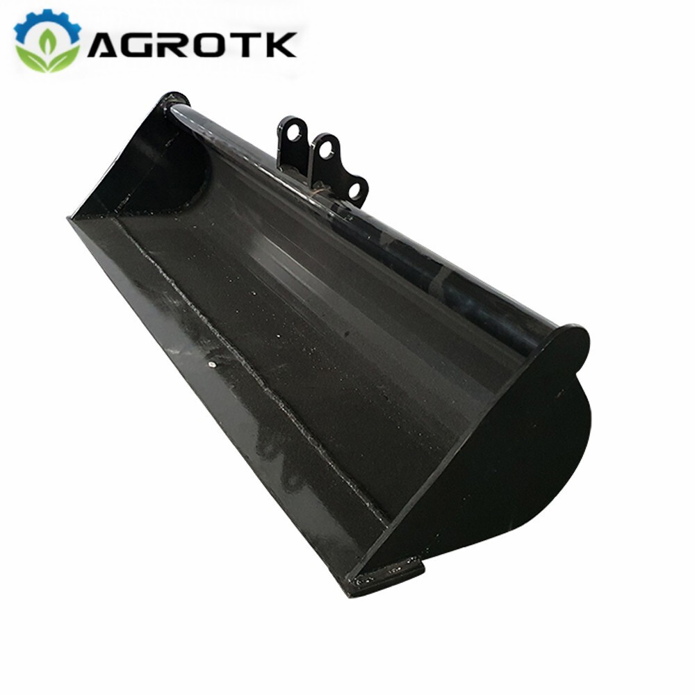 AGT 1200mm Plain Bucket Attachment for Mini Excavators Digger 0.8-1.8 Ton Black