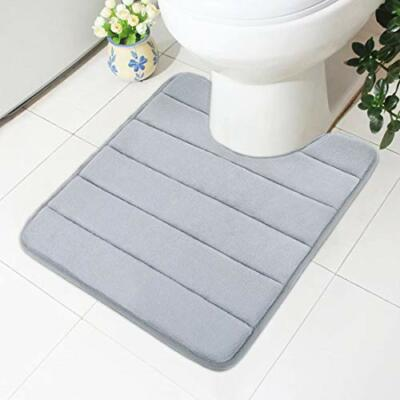 #ad #ad Buganda Memory Foam Contour Toilet Bath Rug U Shaped Non Assorted Colors $19.59