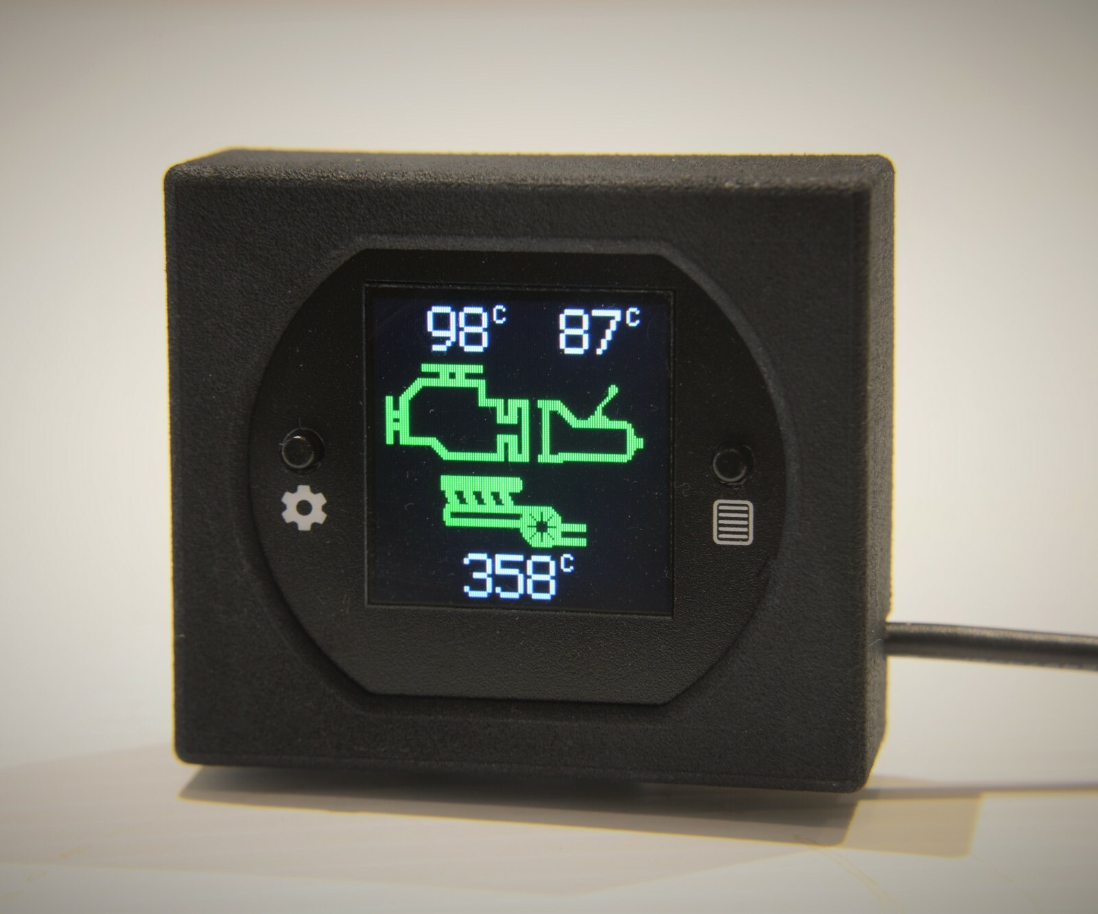 Placement of electronic temperature gauge ETG  1KZ-TE S-l1600