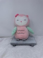 Carter's Child of Mine Pink OWL 10" Plush Stuffed Animal Toy