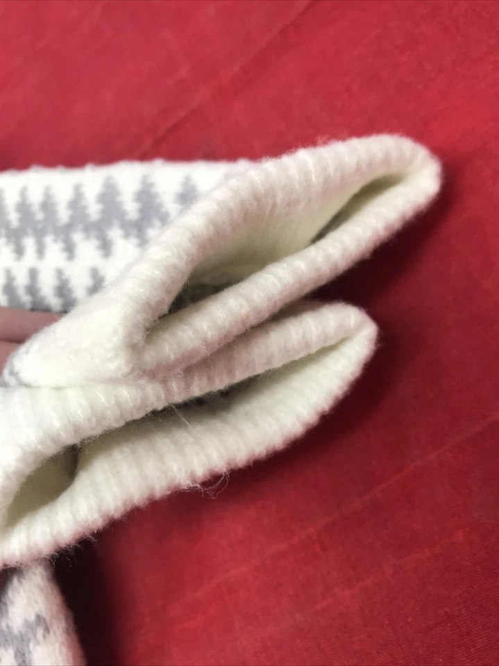 New Directions NUEVO Calcetines Gruesos Mujer Talla 9-11 Zig Zag Blanco Gris Foto 3 de 4