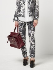 Stella McCartney Toile De Jouy Print Pant $925 Size 40 US 6 Silk Pull On Floral