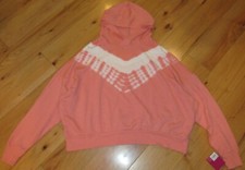 SO Lounge Life Hoodie Sweatshirt NWT juniors' XL peach tie dye