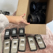 Mixed Motorola Lot - 7 WPLN4137BR Charging Cradles  5 AAH50KDC9AA1AN radios