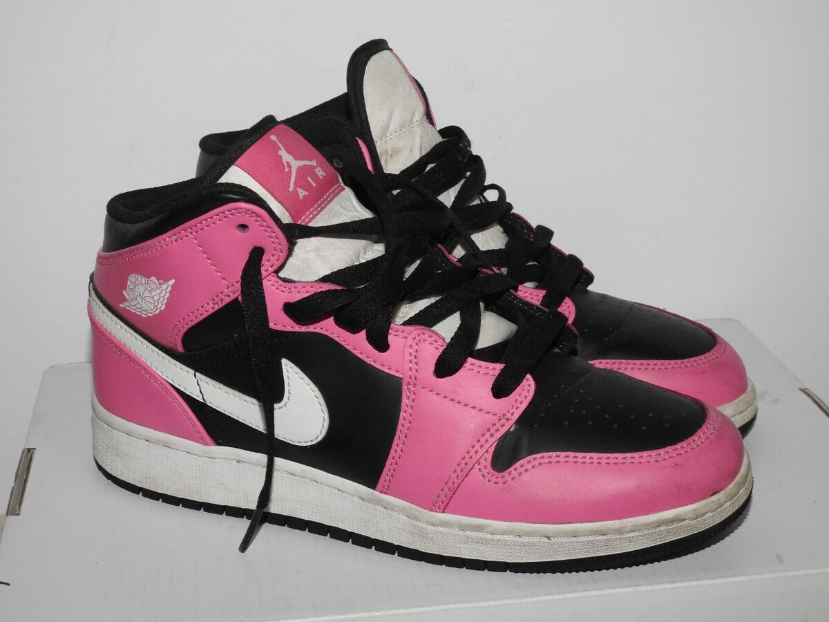 NIKE AIR JORDAN 1 RETRO GS Girl Youth Sneakers Pinksicle NIKE AIR JORDAN 1 RETRO GS Girl Youth Sneakers Pinksicle