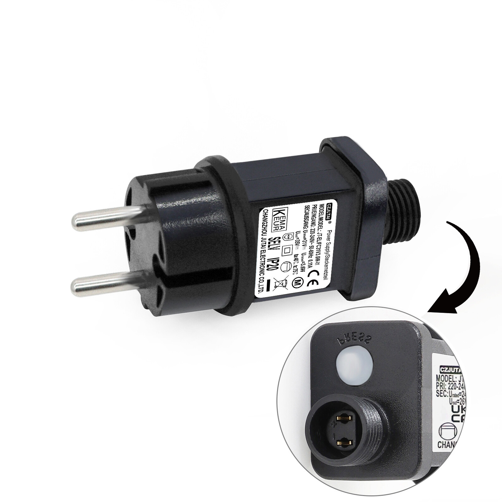 Réparer guirlande avec le transformateur JT-EL/FC31V3.6W à mémoire intégrée