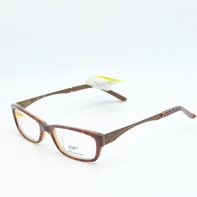 NEW CANDIE'S C CARA TORT TORTOISE BRONZE AUTHENTIC EYEGLASSES 50-16