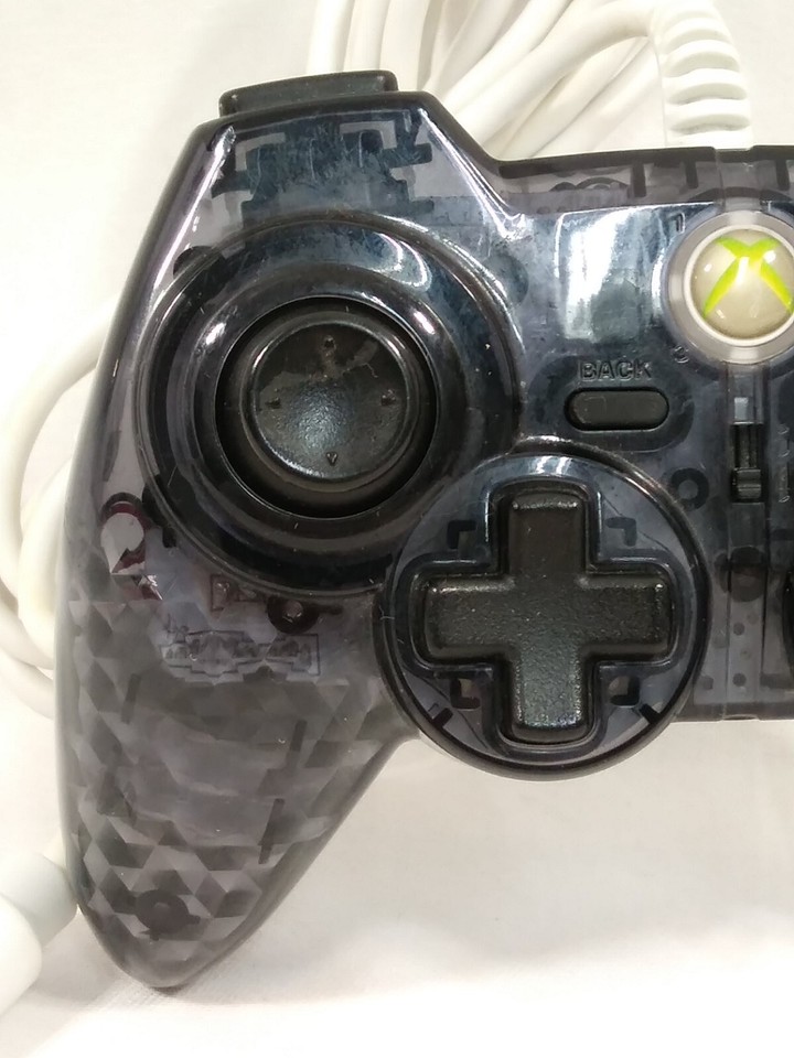 Hori Pad Gem Pad EX Xbox 360 WIRED Controller Clear Charcoal Good ...