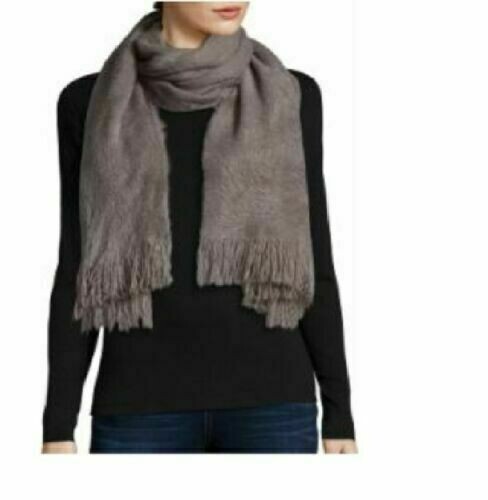 Écharpe Femme Mixit - Modèle Oblong - Noir Motif Windowpane - Neuf Avec étiquettes