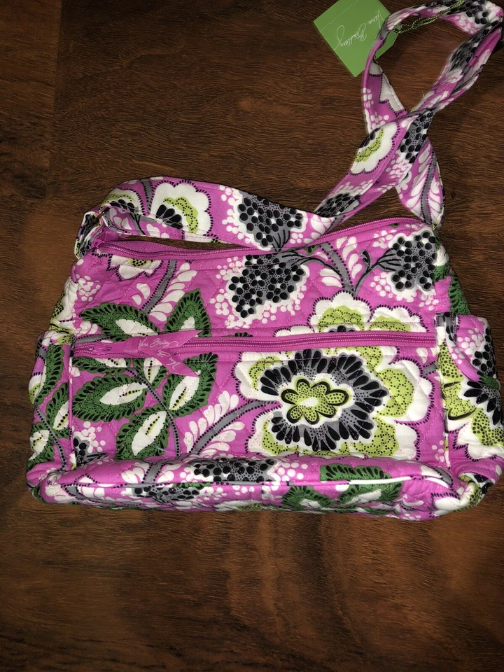 Vera Bradley PRISCILLA ROSA SOBRE LA MARCHA Hobo Bandolera Hipster Cartera Nuevo con Etiquetas Foto 2 de 4