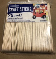 Jumbo Craft Sticks 75 Count 