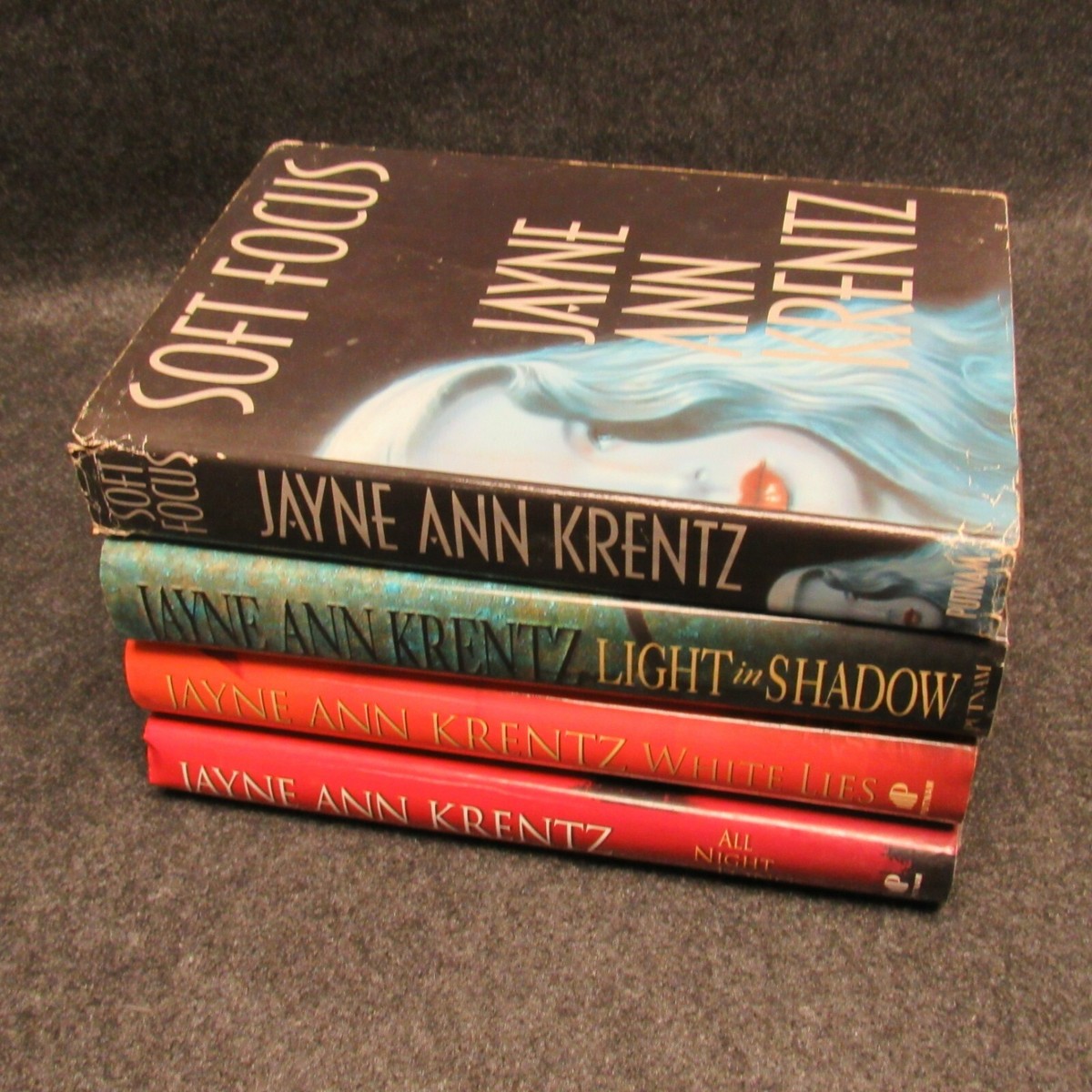 Lot 4 Jayne Ann Krentz Hardcover Books Soft Focus White Lies Light