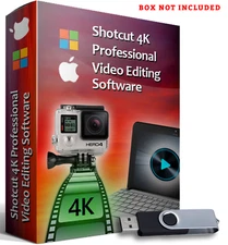 Shotcut Professional Video Editing Software Program-HD-4K Movie-Windows/Mac-US B