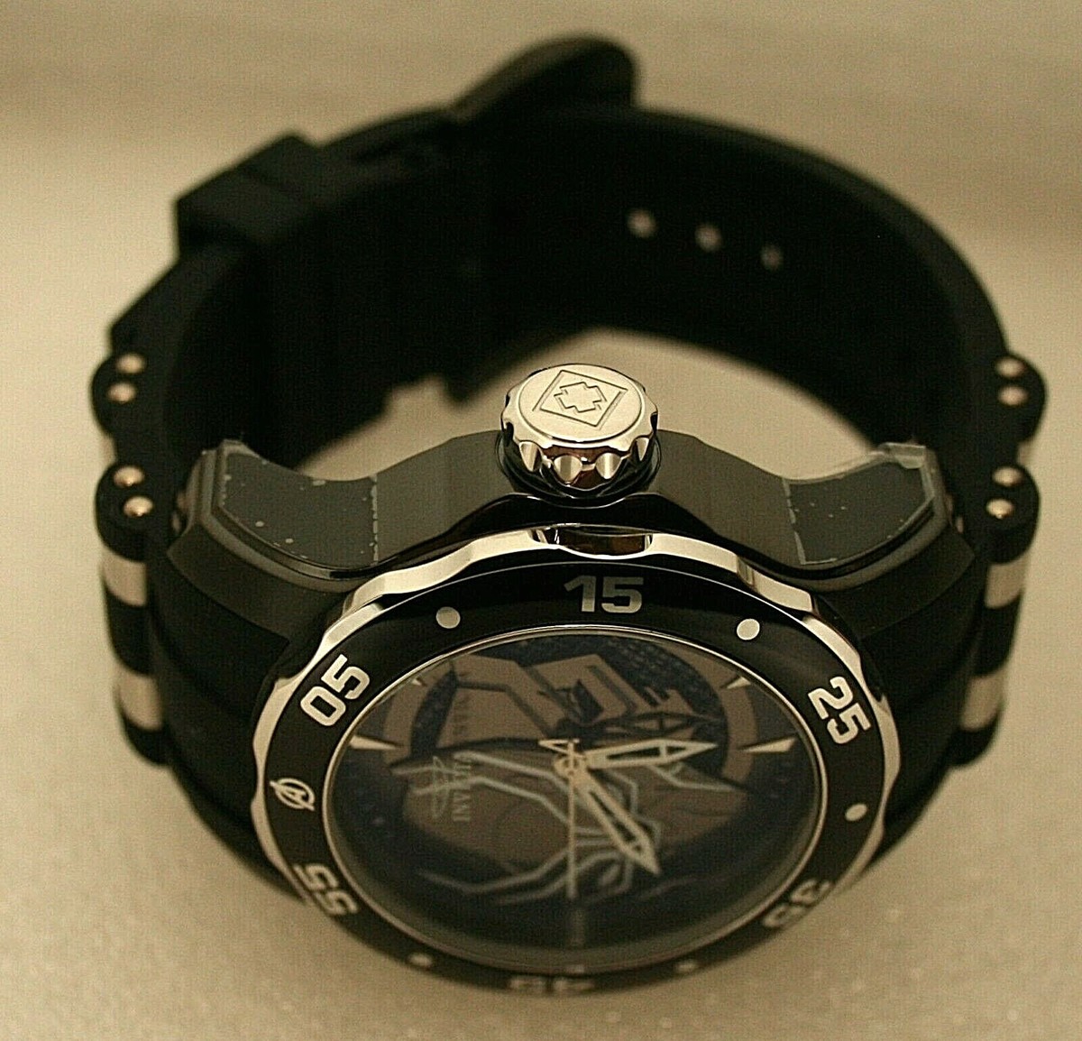 Invicta Marvel Black Panther Men\'s Chronograph Watch - Needs Battery 0276/4000 Invicta Marvel LE The Black Panther Mens Quartz 51mm Watch  main image 2