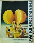 1972 Love Cosmetics vintage fragrance perfume products Lemon ad