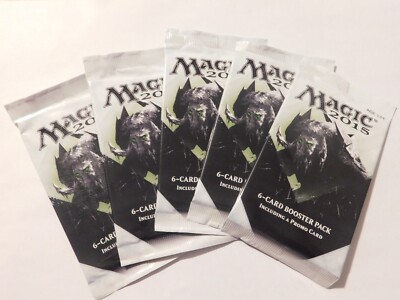 5x MTG Magic the Gathering M15 2015 DOTP Promo 6-Card Booster Pack Sealed