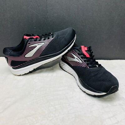BROOKS ADDICTION 14 Black Running Shoes 1203061B050 Women's Size 10 B1 