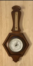 Vintage Mid Century Modern Airguide Barometer & Thermometer. Excellent Condition