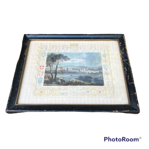 Antique Framed Tombleson & Co. Hand Colored Engraving Prints Set of 4 - Picture 6 of 10