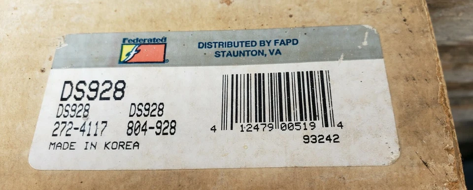 Federated Steering Tie Rod End DS928 - Image 2 of 4