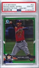 2018 Bowman Chrome Prospects Green Refractor 3/99 Miguelangel Sierra PSA 10 4al