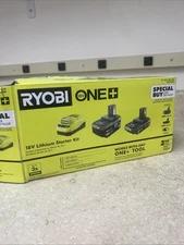 ONE+ 18V Lithium-Ion Starter Kit with 2.0 Ah Battery, 4.0 Ah Battery, Charger