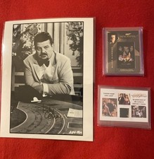 James Bond Autograph Robbie Coltrane 8x10 &Black Diamond Poster+ Zukovsky Relic.