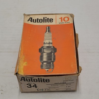  AUTOLITE 34 SPARK PLUG, New Old Stock,  Discontinued Plug