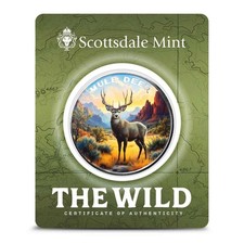 1 oz Scottsdale Colorized Silver The Wild Mule Deer Round (Certi-Lock) 82.13 per troy oz