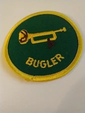 BSA, Bugler Position Patch, 1972-1989, Plastic Back