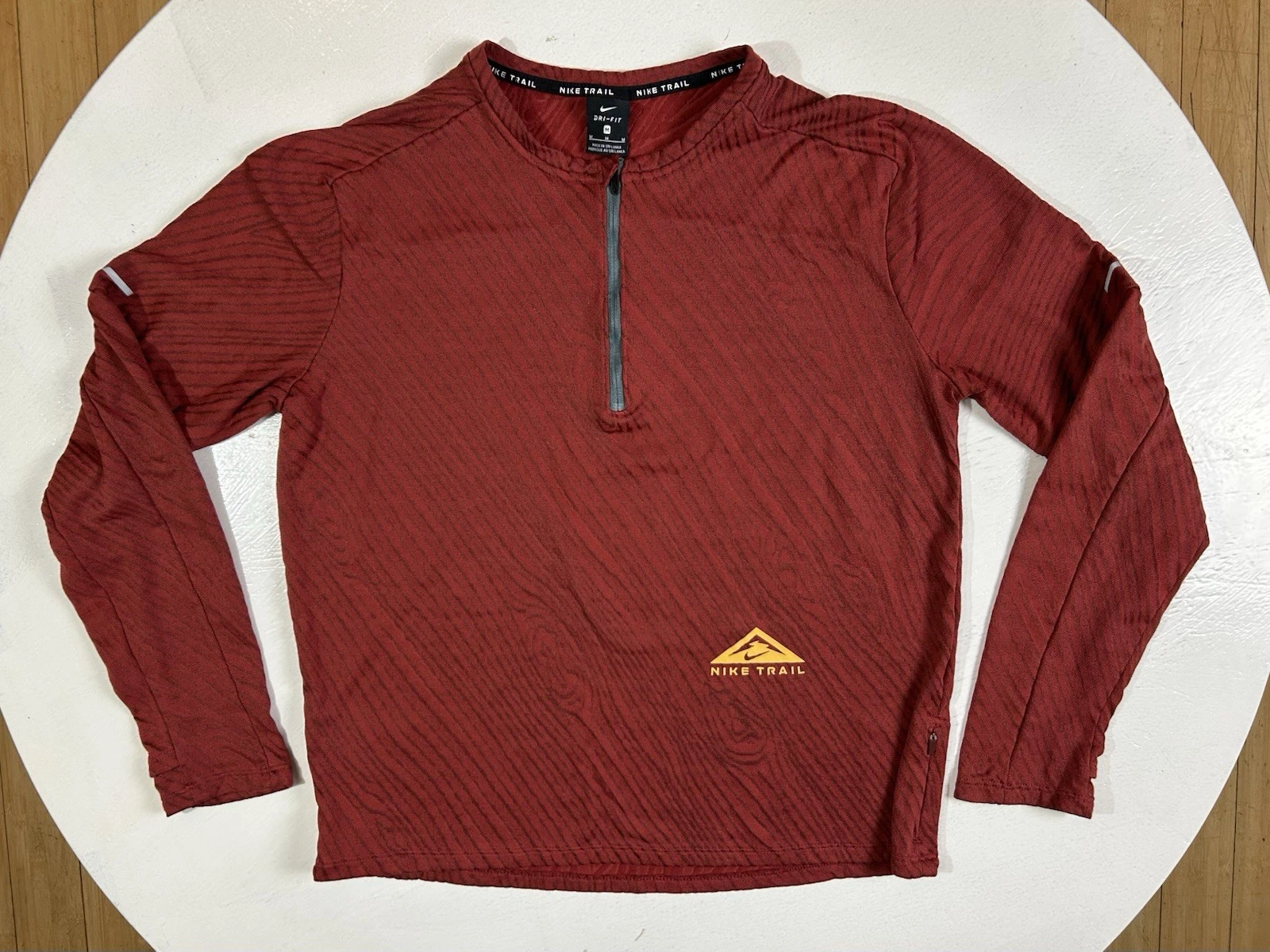 Nike Dri Fit Element 1/2 Zip Trail Running Top CZ9056 689 Cayenne Bronze Men’s M