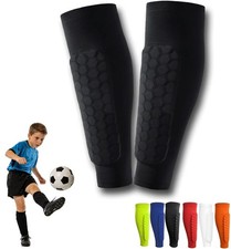 Soccer Shin Guards Shin Pads for Kids Youth Adult, Ski Shin Guards Calf Compr...
