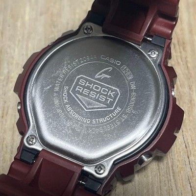 Casio G Shock DW 6900SB Digital Watch Rare Wine Red Japan Limited