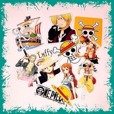 One Piece Anime Waterproof Stickers lot of 10