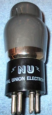 1 NOS National Union 42 Vacuum Tube - 1940's Power Pentode for Vintage AM Radios