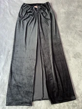 Mesura Black Velvet Maxi Skirt with Front Slit and Knot Detail Size Medium