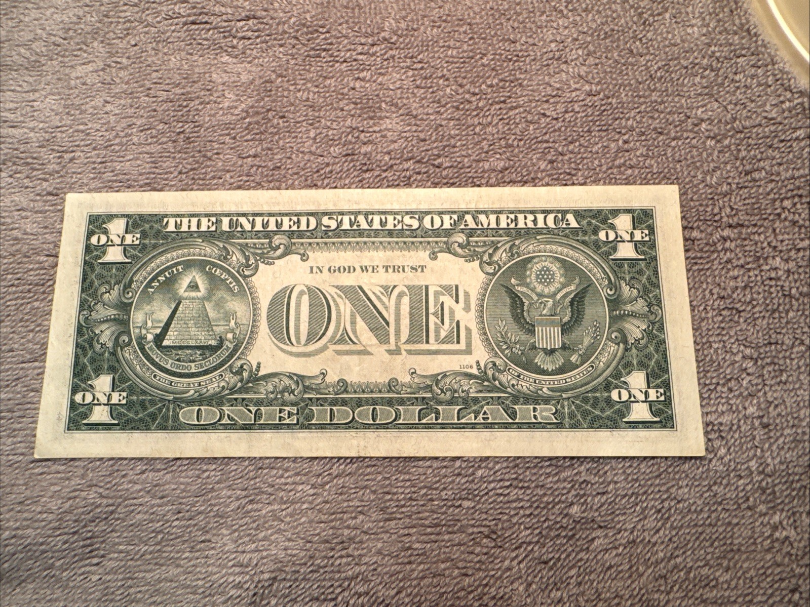 1963B Joseph Barr “FOUR OF A KIND” Poker Bill Note Fancy Serial Number 1 Dollar