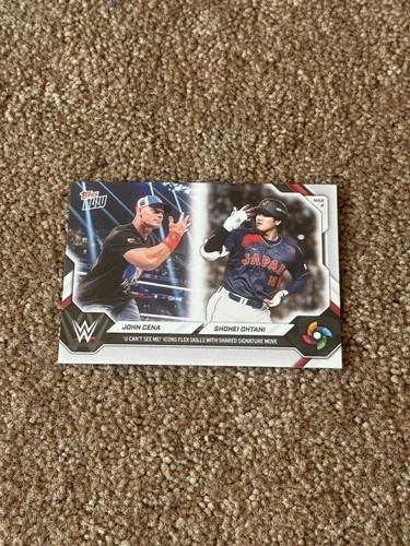 John Cena Shohei Ohtani 2026 World Baseball Classic Topps Now Card WBCO